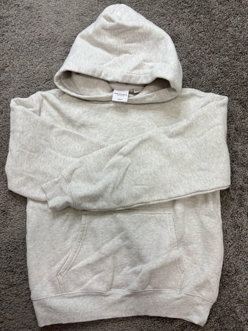 aritzia cozy sweatfleece grey sweatshirt